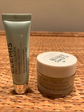 Elemis Pro-Collagen Marine Cream & Cleansing Balm Travel Set New